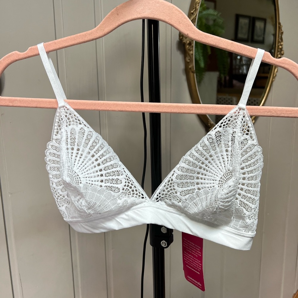Commando white lace bralette - small - never worn NWT